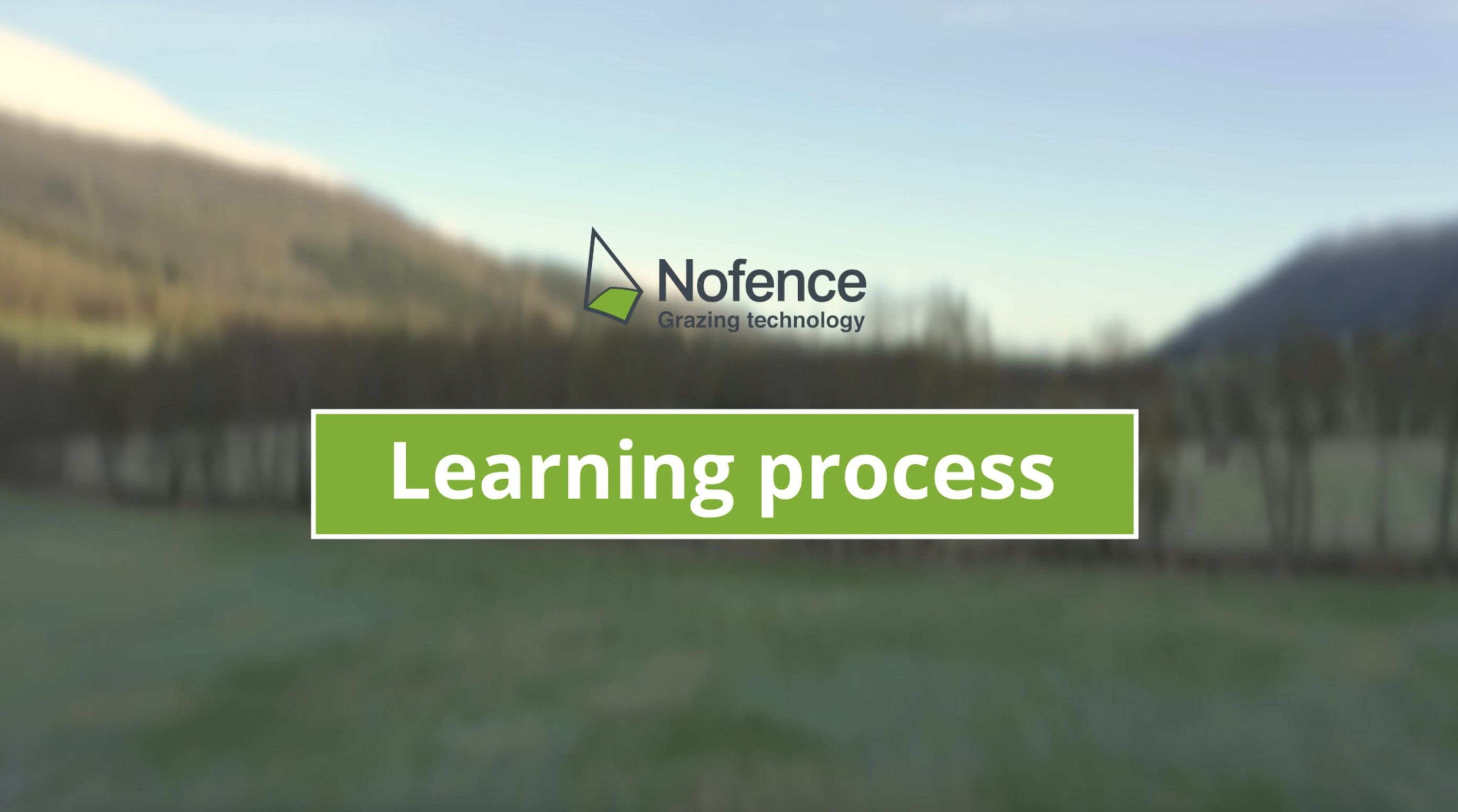 Nofence training the livestock