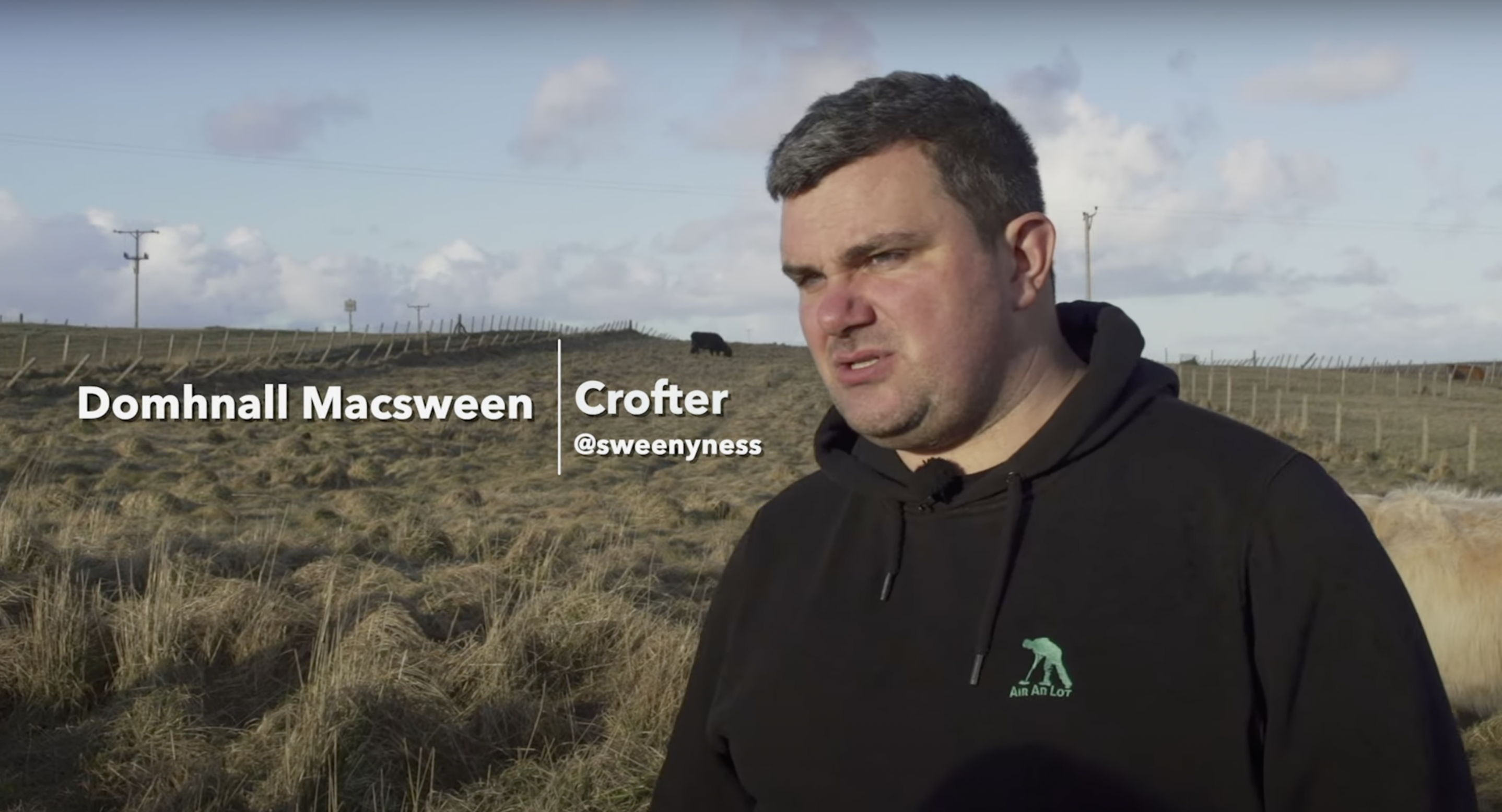 Crofter Donald MacSween, UK