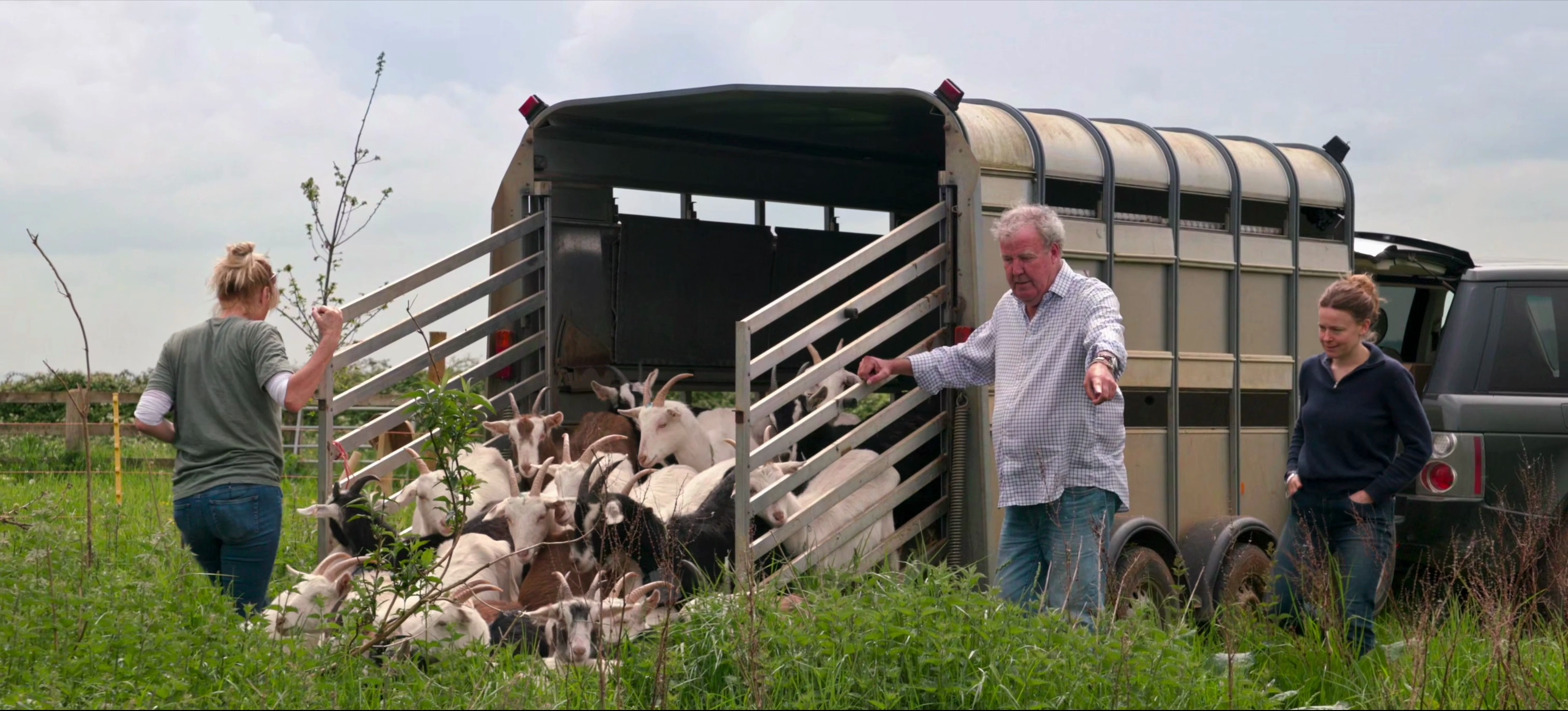 Jeremy Clarkson Nofence on goats on Clarkson's farm